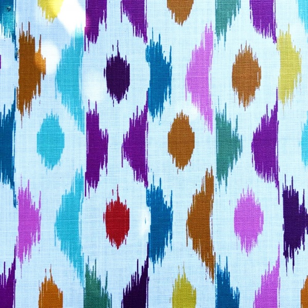 Horacio Ikat Extra Wide French Oilcloth in Multi