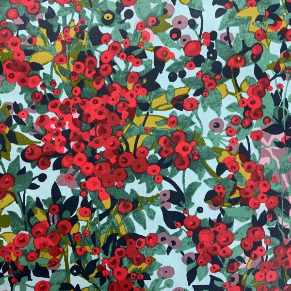 Capochine Extra Wide French Oilcloth in Rouge