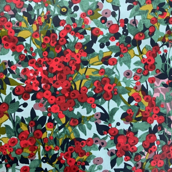 Capochine Extra Wide French Oilcloth in Rouge