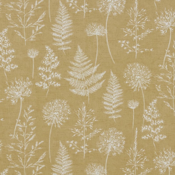 Chervil Matt Oilcloth in Mustard