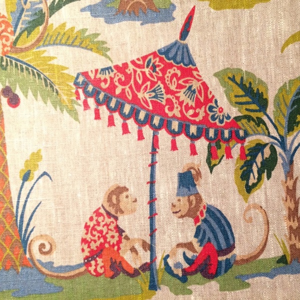 Exotic Monkey French Oilcloth & Fabric