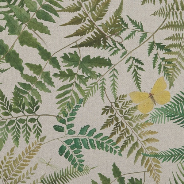 Fern Glade Oilcloth in Linen