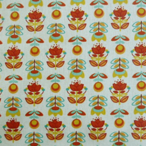 Holly Extra Wide French Oilcloth in Orange