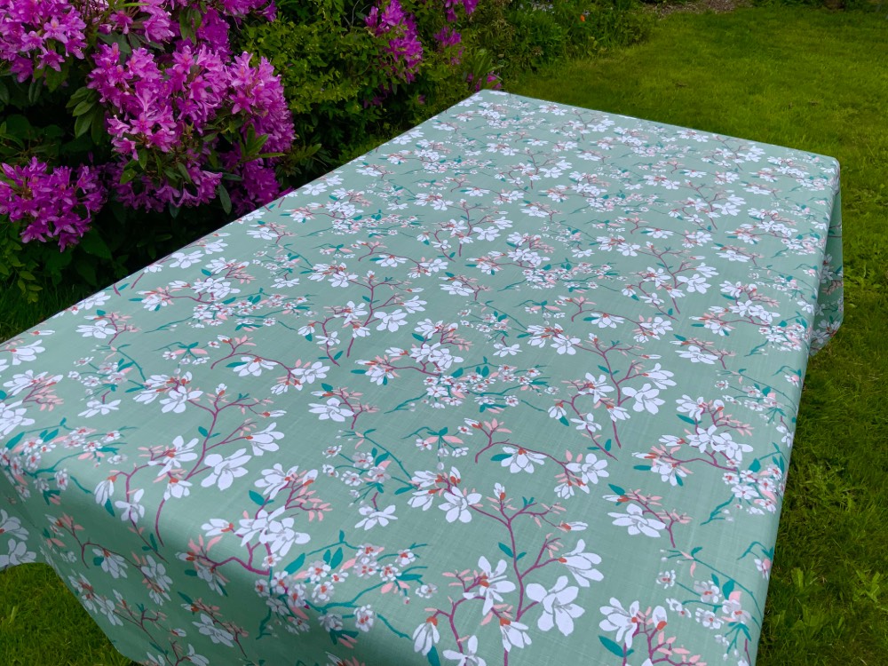Nishio Extra Wide French Oilcloth in Green