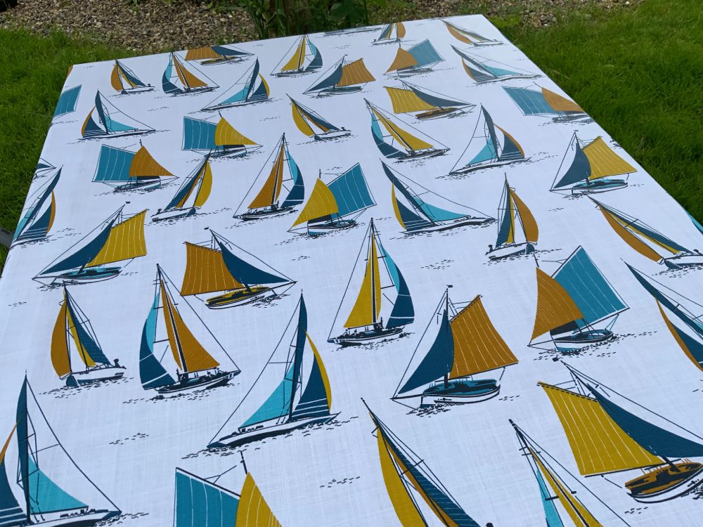 Regatta Extra Wide French Oilcloth in Mustard