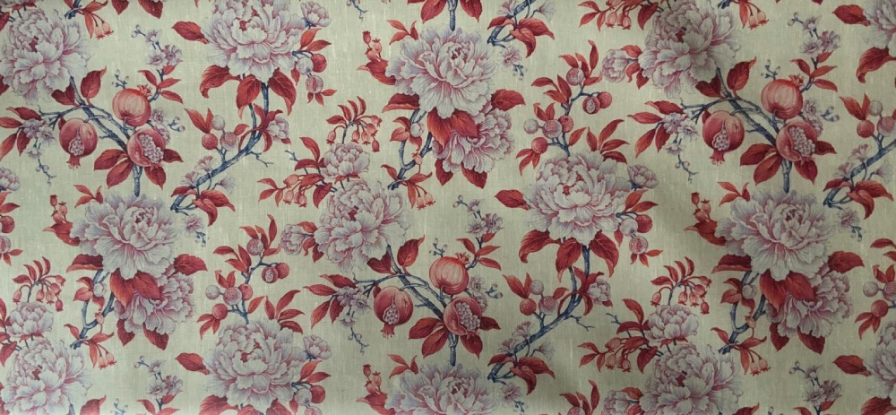 Vivienne Linen French Oilcloth in Terracotta