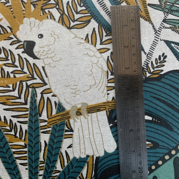 Cockatoo Extra Wide Oilcloth in Ochre