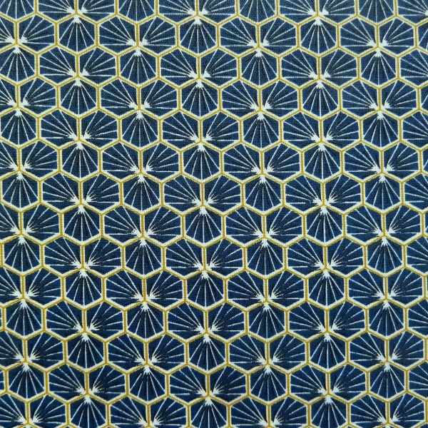Riad Extra Wide Acrylic Oilcloth in Petrol