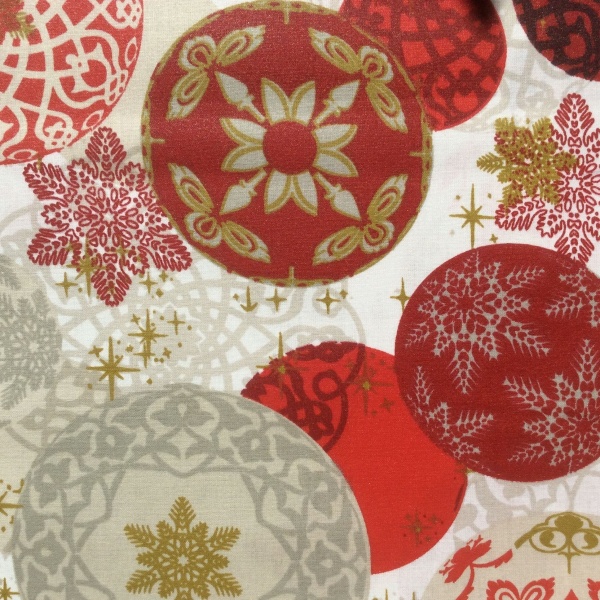 Strasbourg Extra Wide Acrylic Christmas Oilcloth