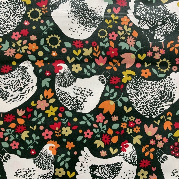 Little Chickens Extra Wide Acrylic Oilcloth