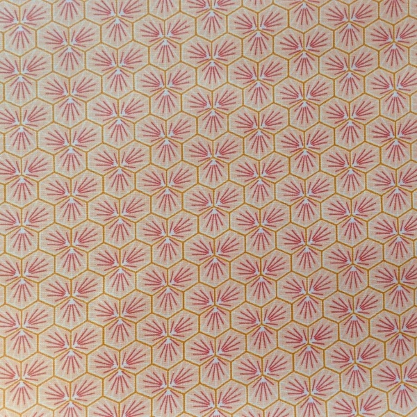 Riad Extra Wide Acrylic Oilcloth in Rose