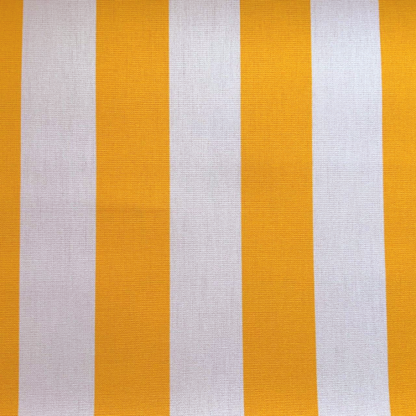 Sylvestre Outdoor Dralon Striped Fabric in Yellow